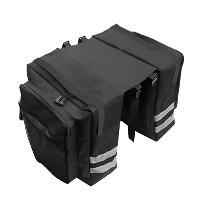 Double Pannier Bike Bag with Rear Rack Mounting and 20L Storage