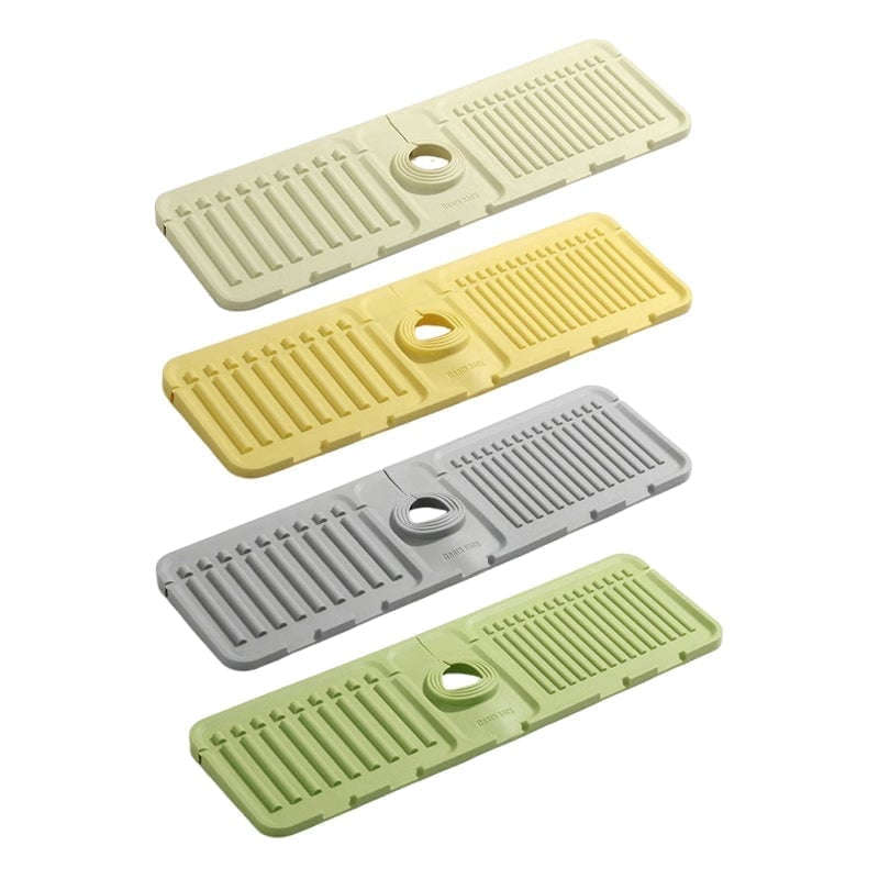 sloped faucet splash guard mat