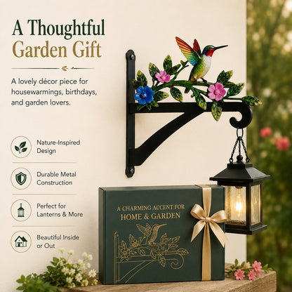 Decorative Hummingbird Garden Bracket