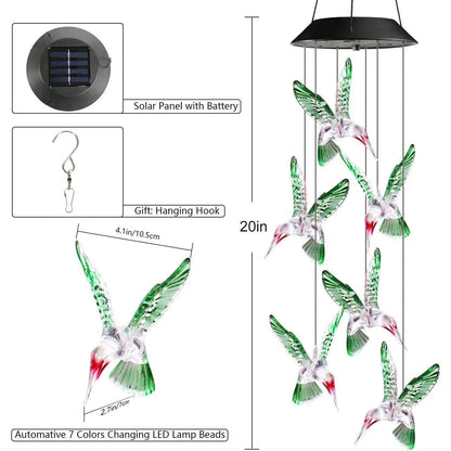 Solar Hanging Wind Chime Light | Patio & Porch Decoration