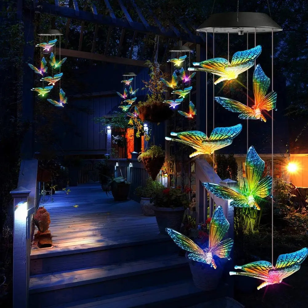 Solar Hanging Wind Chime Light | Patio & Porch Decoration