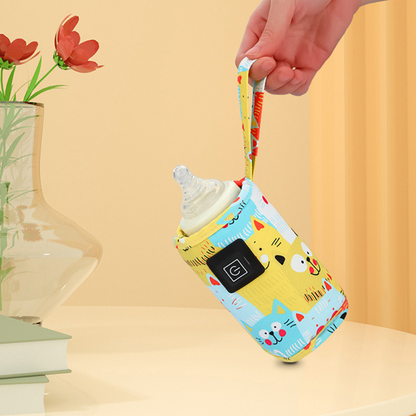 Bottle Warmer with USB Power and Adjustable Heat Control for On-the-Go Feeding