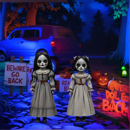 Ghost Doll Yard Decorations with Ground Stakes, Set of 2
