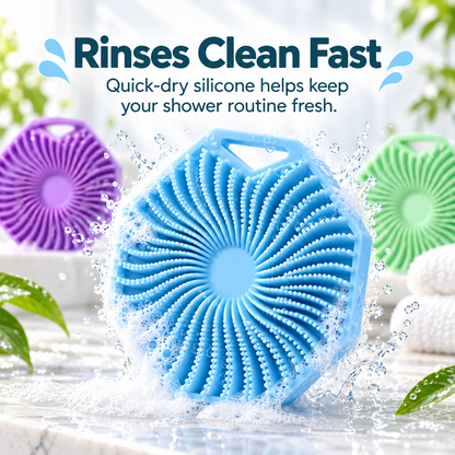 Ditch the Soggy Loofah – 3-Pack Silicone Scrubber Set