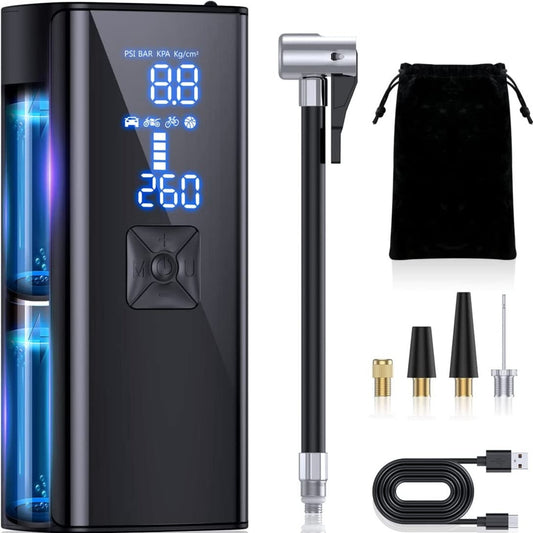 Auto Air Tire Inflator Pump - Top-Rated Electric Car Air Pump