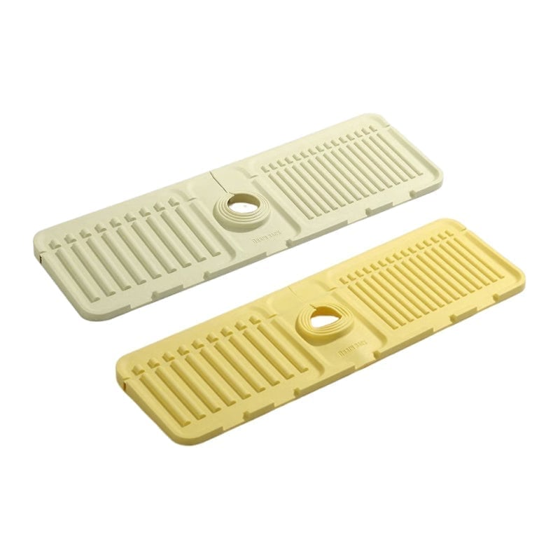 sloped faucet splash guard mat