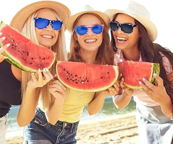 3 Pairs American Flag Sunglasses