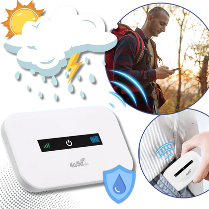 Portable Hotspot Device with 8-Hour Battery and Multi-Band Support for Travel