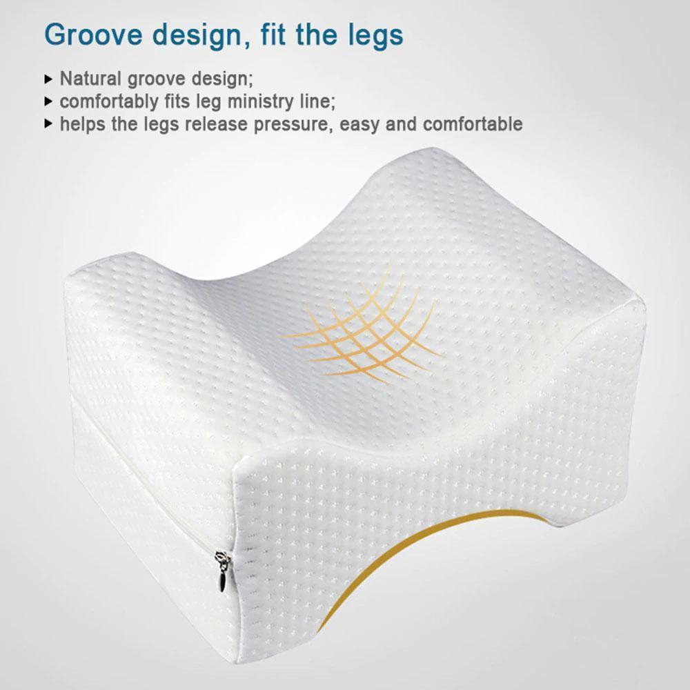 Contouring Memory Foam Knee Support Pillow