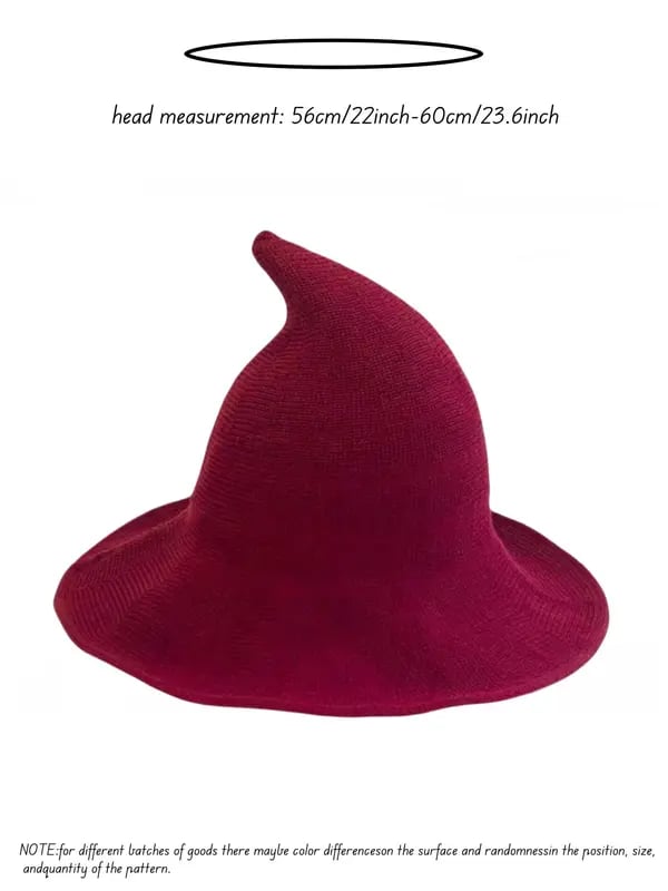Knitted Wizard Hat  - Cozy Halloween Fantasy Costume Accessory