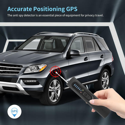 Radio Frequency Scanner with GPS Tracker Detection and Flashlight