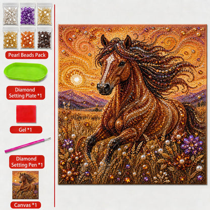 Animal Pearl Art DIY Craft Kit – Create Your Own Sparkling Handmade Masterpiece