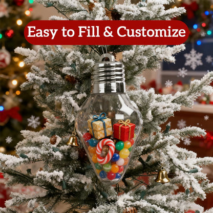 DIY Christmas Gift Light Bulb Decorations