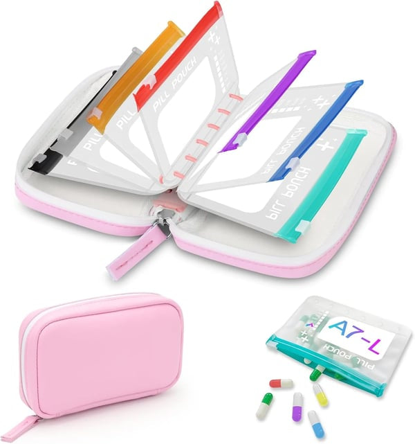 Waterproof Pill Pouch Set-14Pcs Bags Inside