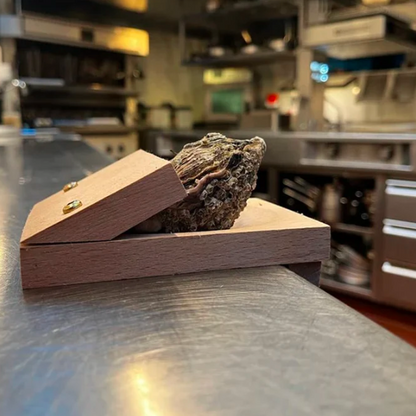 Wooden Oyster Shucking Clamp with Table Edge Mount and Screw Tightening
