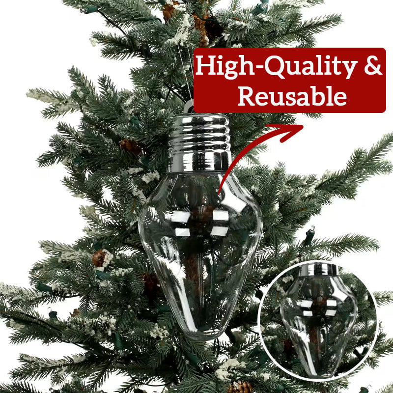 DIY Christmas Gift Light Bulb Decorations