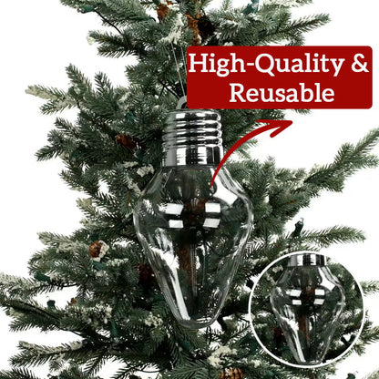 DIY Christmas Gift Light Bulb Decorations