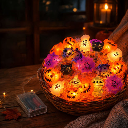 Halloween LED Pumpkin String Lights – Create A Spooky Glow For Your Home