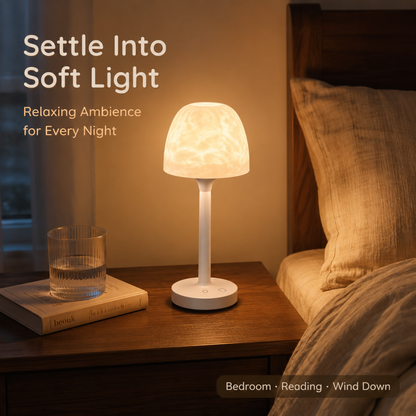 Aurora/Ocean Wave/Water Ripple Desk Lamp – 16-Color Ambient Table Lamp with Control