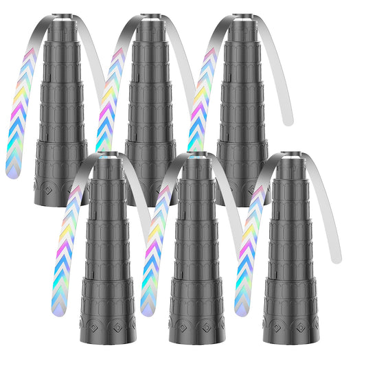 Fly Fans for Tables, Foldable Fly Fan, Chemical Free Food Fans to Keep Flies Away – Portable Safe Soft Blades Physical Fly Repellent Fans for Parties, Picnic, Camping & Outdoor Dining (6PCS)