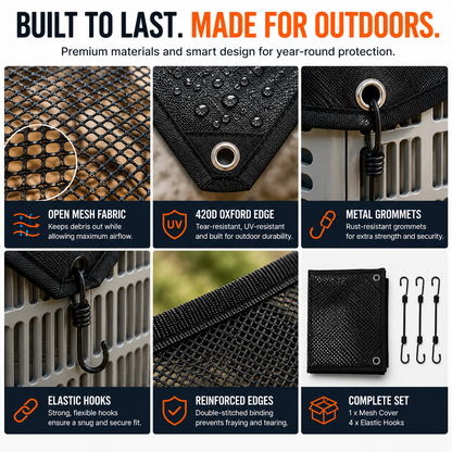 Outdoor Air Conditioner Mesh Cover | Protect Your AC From Leaves & Debris