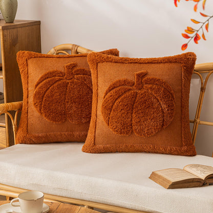 Embroidered Bow Holiday Pillow Covers – Set of 2