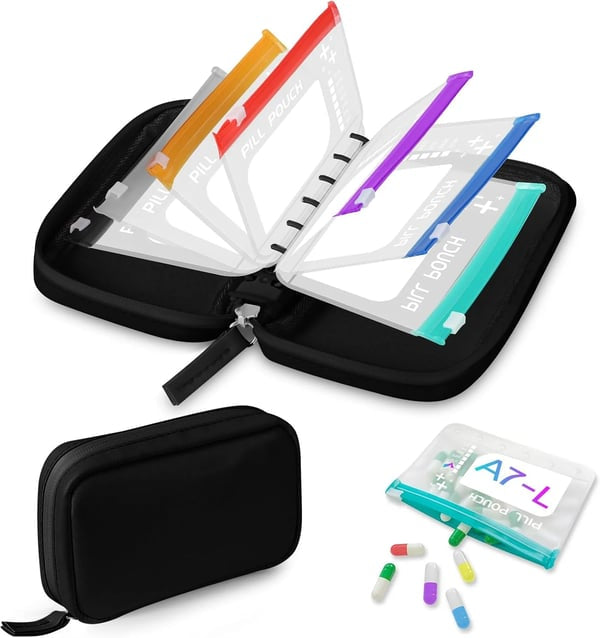 Waterproof Pill Pouch Set-14Pcs Bags Inside