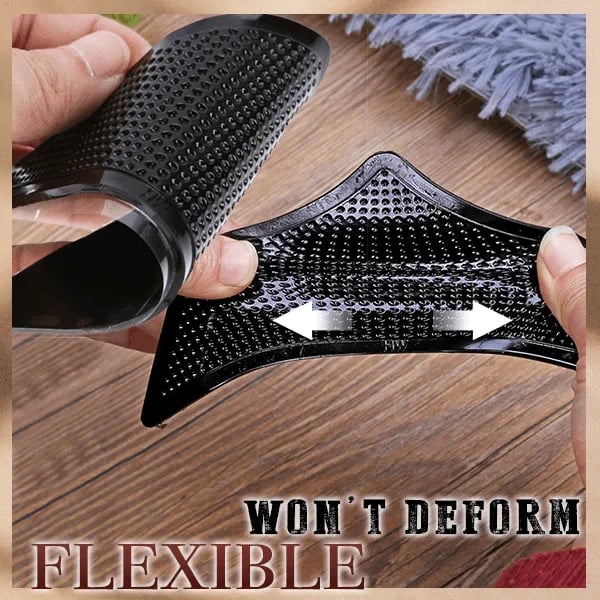 Rubber Anti Curling Non Slip Skid Pads -8pc Set