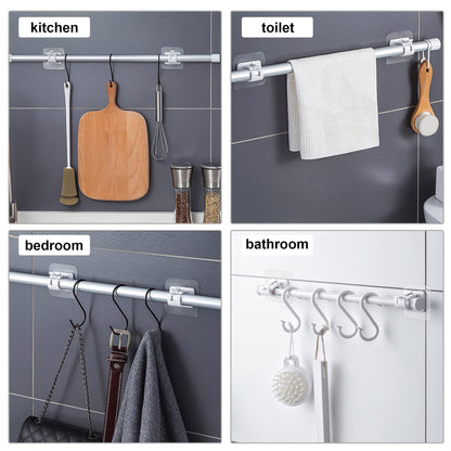 Punch-Free Self Adhesive Curtain Holder