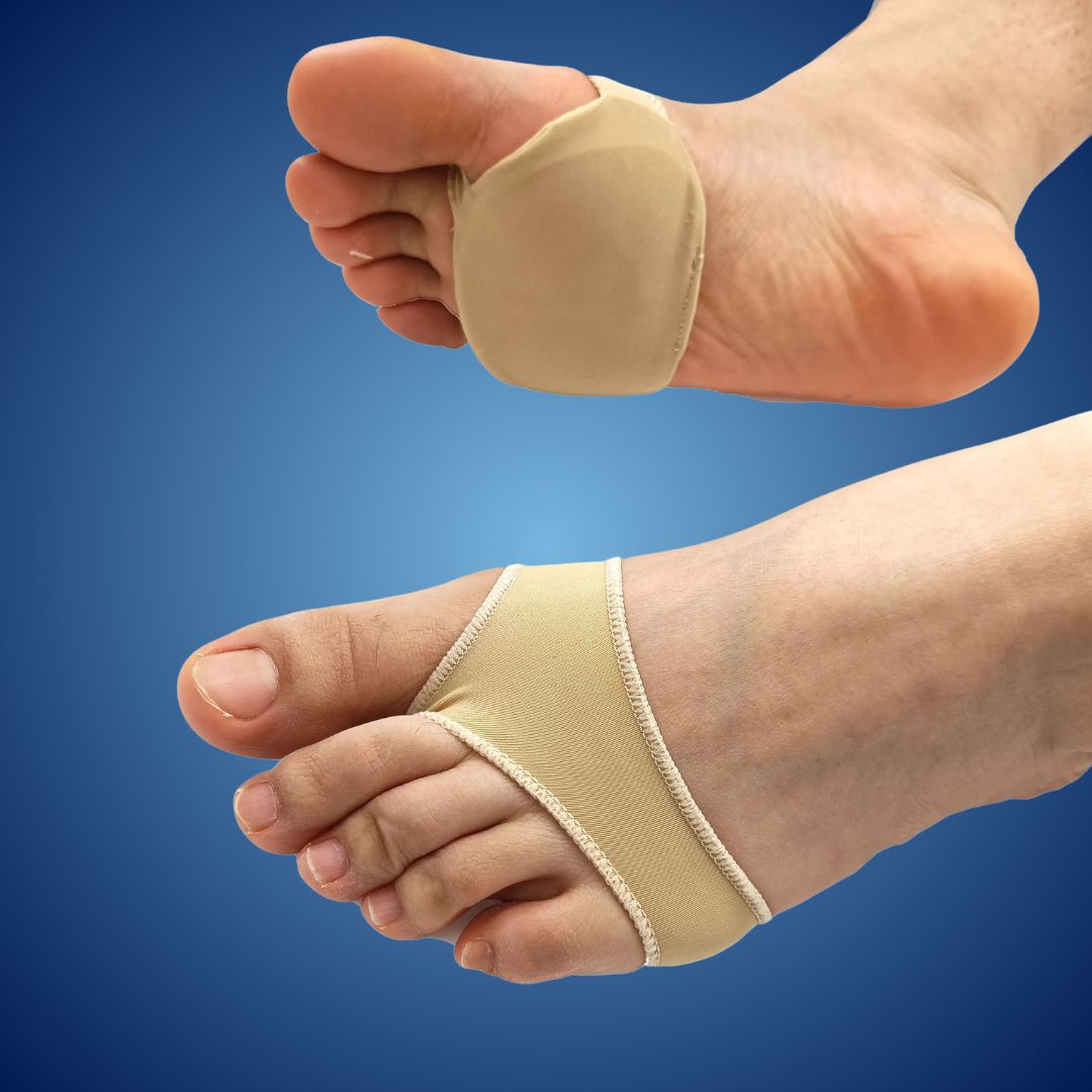 Forefoot Gel Pads with Metatarsal Support and Nerve Pressure Relief