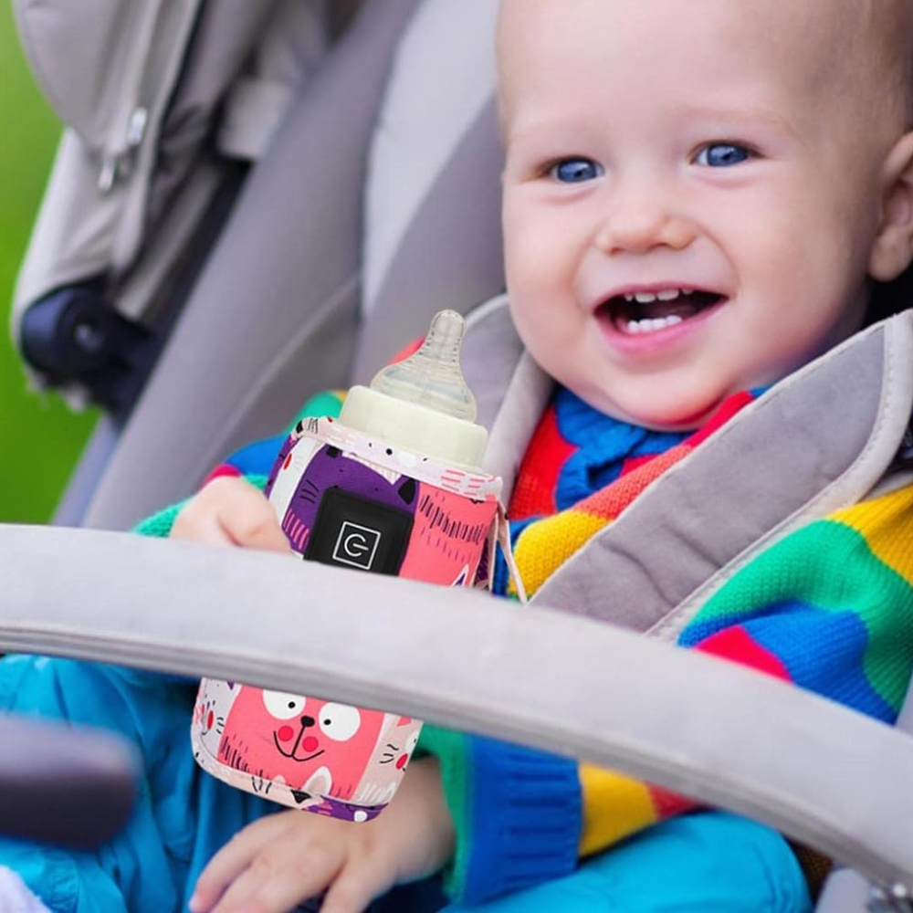 Bottle Warmer with USB Power and Adjustable Heat Control for On-the-Go Feeding