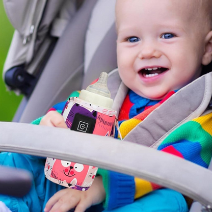 Bottle Warmer with USB Power and Adjustable Heat Control for On-the-Go Feeding