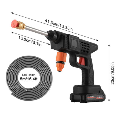 Cordless Pressure Washer 380 PSI with Foam Kettle and Dual Batteries