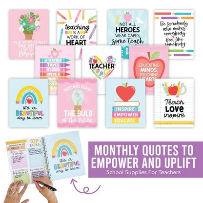 Undated Teacher Planner 2026–2027 | Weekly & Monthly Classroom Organizer for Lesson Planning, Scheduling & Teacher Productivity
