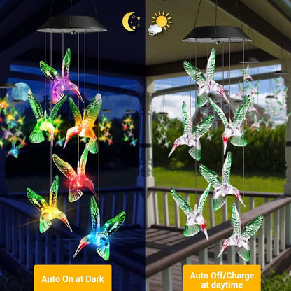 Solar Hanging Wind Chime Light | Patio & Porch Decoration