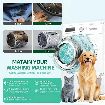 Powerful Washer Deep Cleaner Tablets – Eliminate Hidden Bacteria & Bad Smells Fast