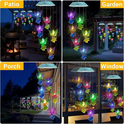 Solar Hanging Wind Chime Light | Patio & Porch Decoration