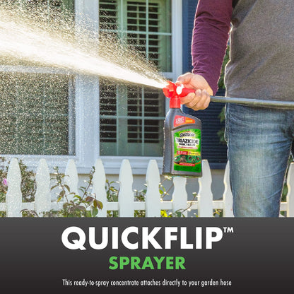 Spectracide Triazicide Insect Killer for Lawns and Landscapes Concentrate 32 Ounces, QuickFlip Hose-End Sprayer, 3 Pack