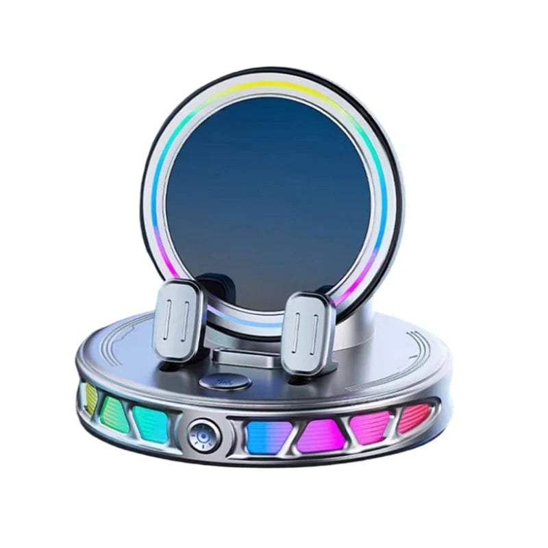 RGB Car Phone Mount  Auto-Clamping & Wireless Charging