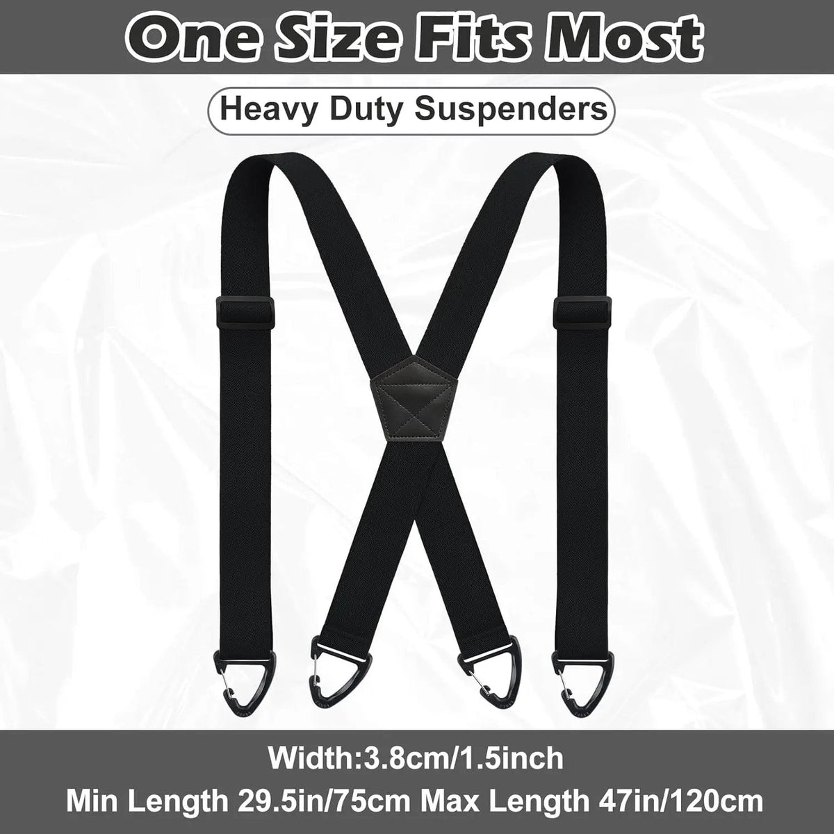 Men's X-Back Suspenders with Hook Clips
