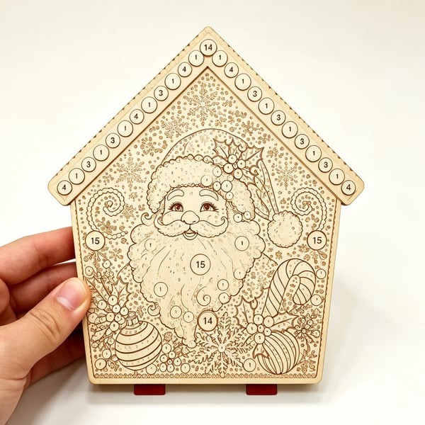 Christmas Pearl Cottage Art Kit | Pre-Cut Wooden Panels, Sparkling Rhinestones, Pearl Beads & Complete Tools for a 3D Holiday House