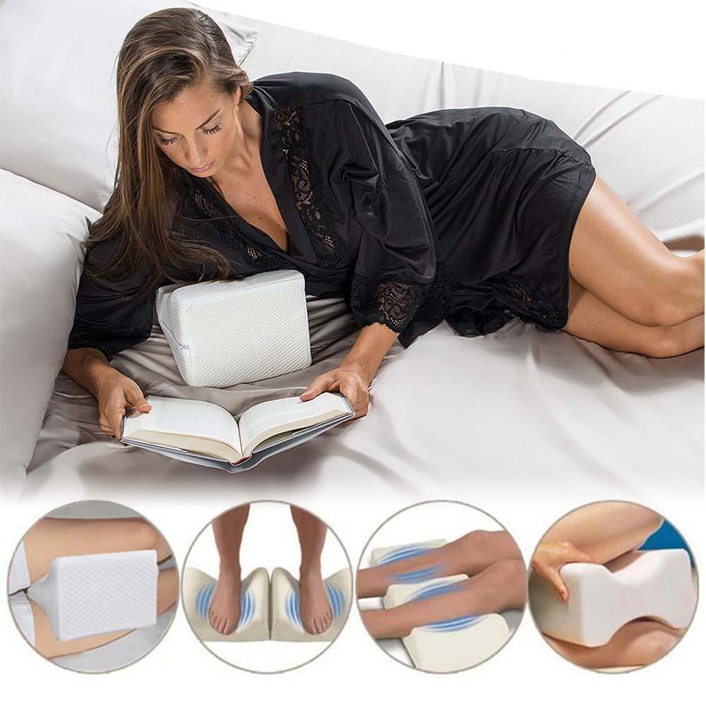 Contouring Memory Foam Knee Support Pillow