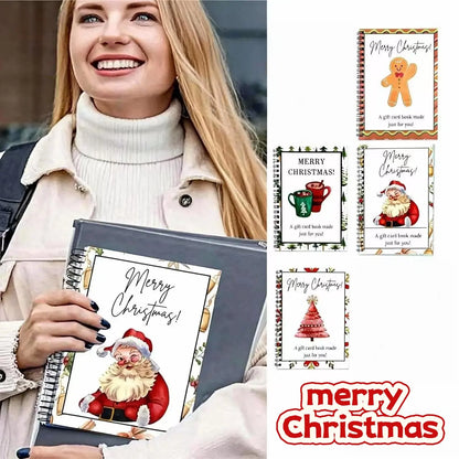 DIY Spiral-Bound Christmas Gift Card Album – Durable Card Holder & Gift Planner Notebook