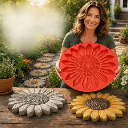 Reusable Sunflower Stepping Stone Mold