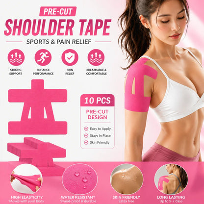 Kinesiology Reduce Shoulder Pain & Knee Tape