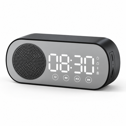 Alarm Clock Bluetooth Fm Radio Speaker Bedside Digital
