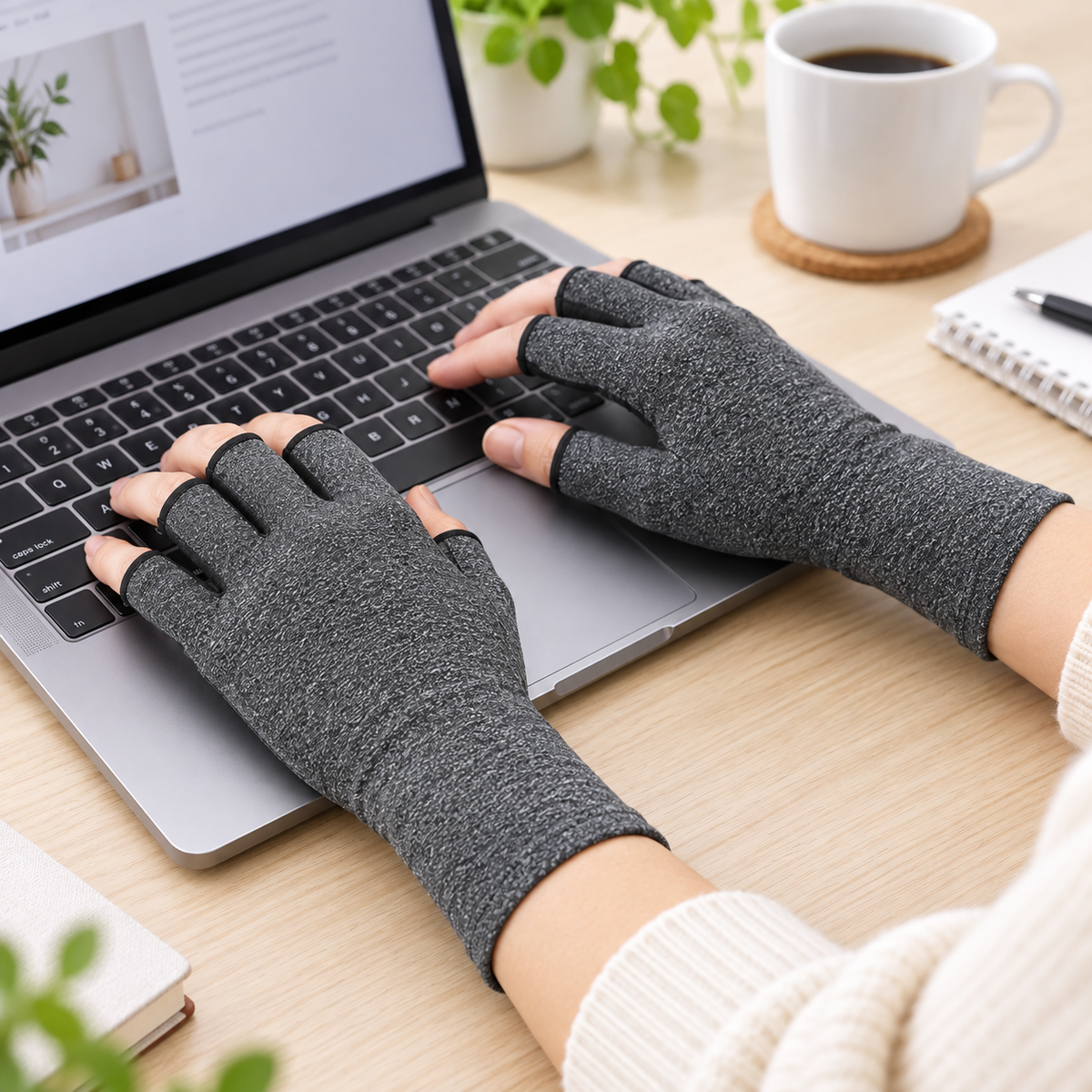 Arthritis Compression Gloves Light Soft Cotton Support