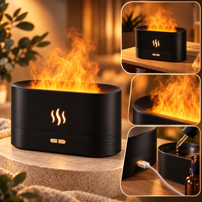 Automatic Shut Off Fire Humidifier Silent Essential Oil