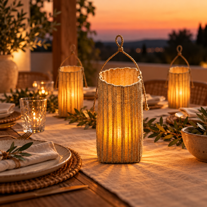 Battery Operated Lantern Decorative Cordless Home Accent