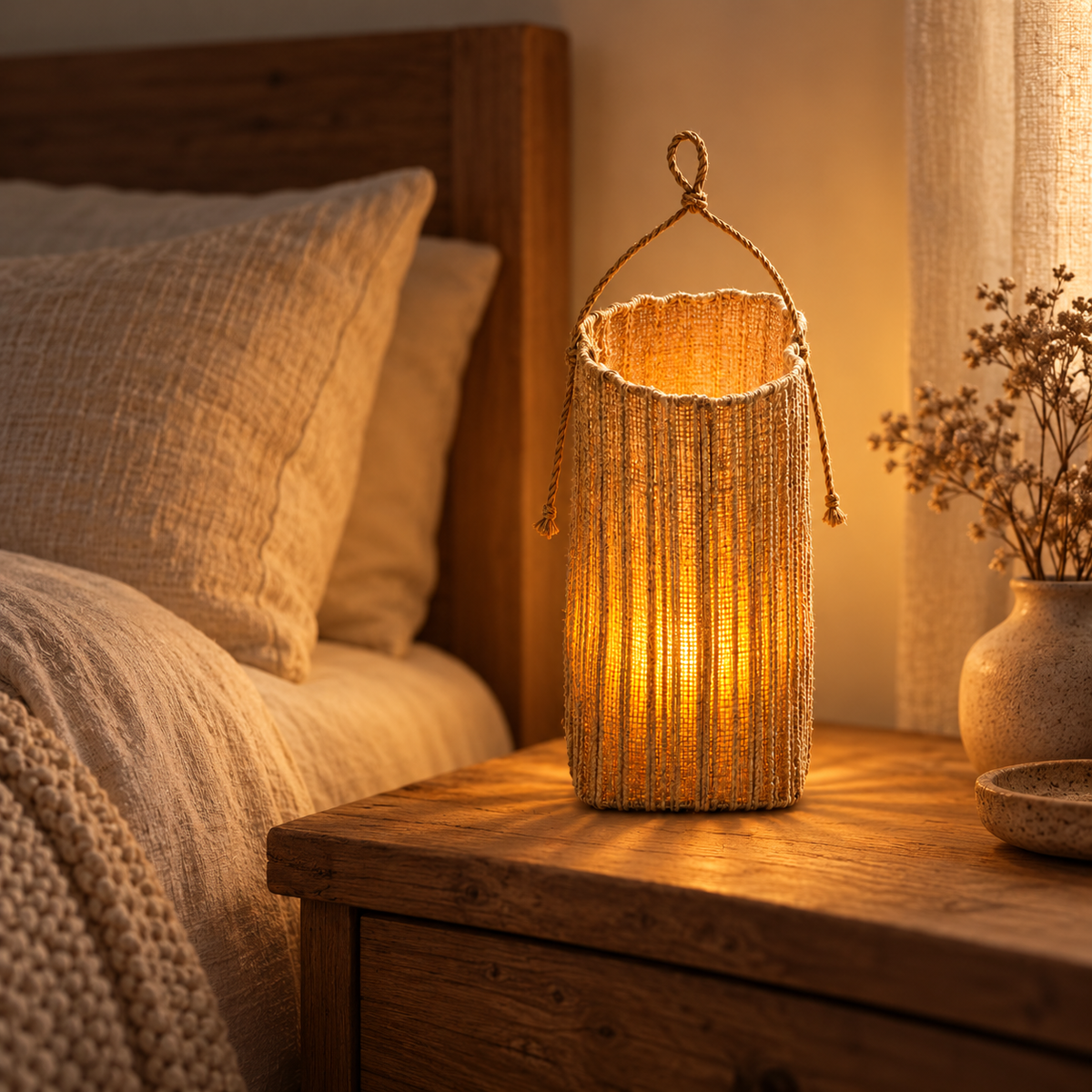 Battery Operated Lantern Decorative Cordless Home Accent